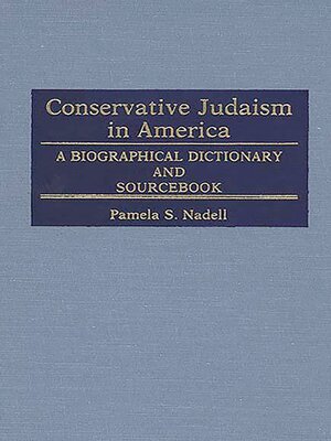 cover image of Conservative Judaism in America